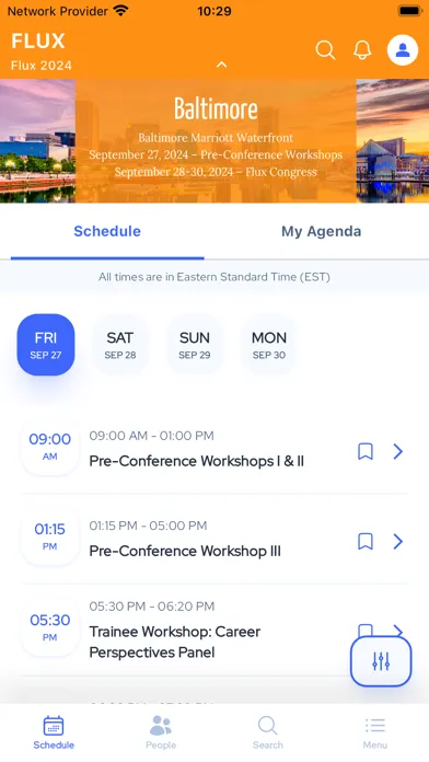 Flux Conference Screenshots