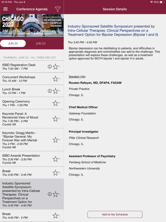 Screenshot di ISBD 2023 iPad 