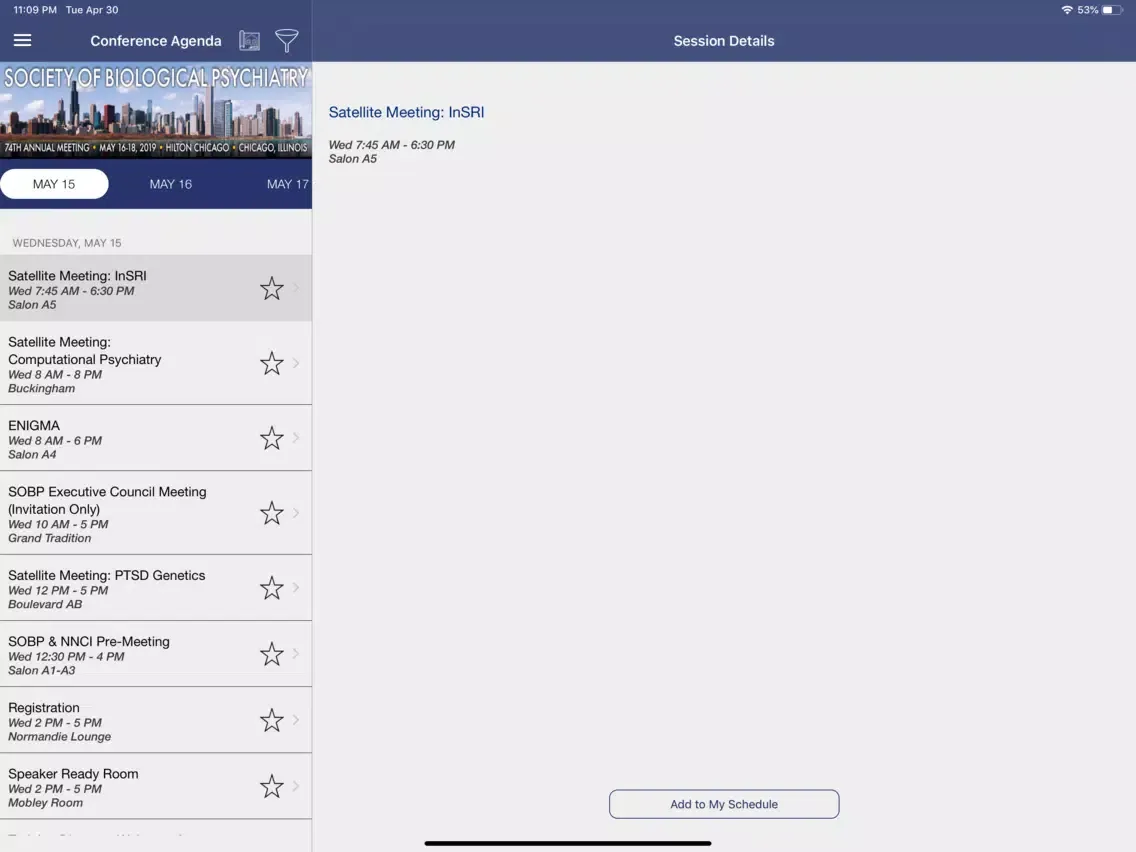 Capturas de pantalla de SOBP 2019 iPad 