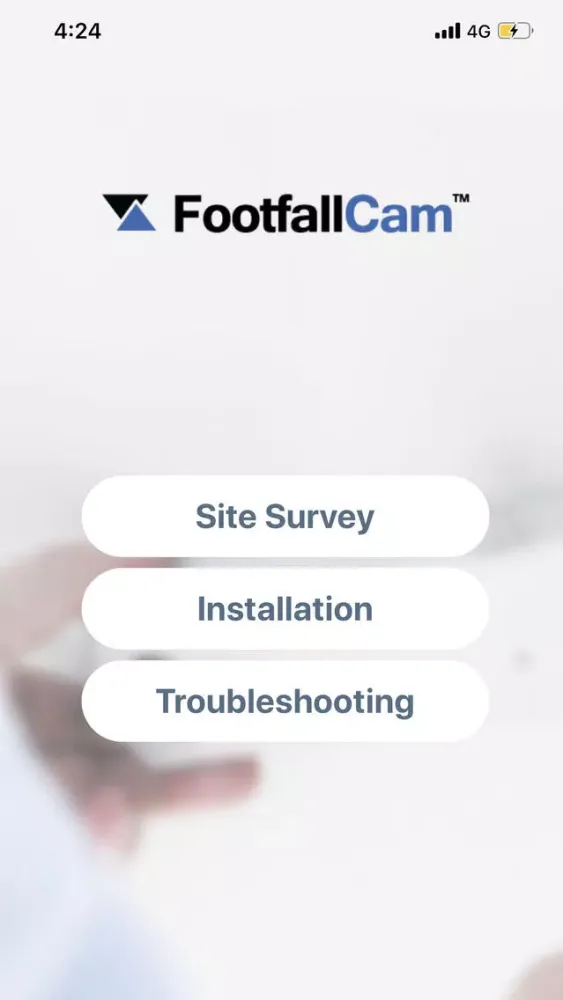 Capturas de tela do FootfallCam