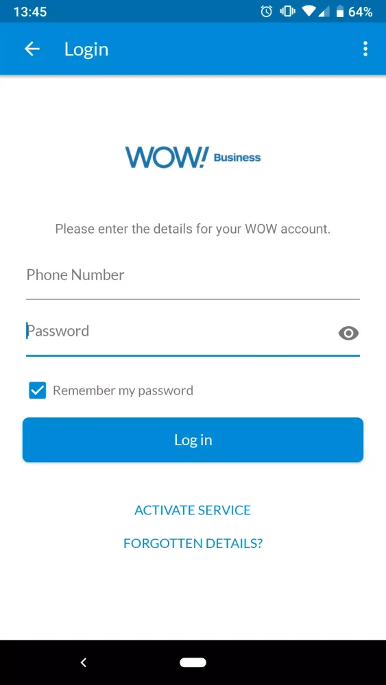 Capturas de pantalla de WOW! Mobility