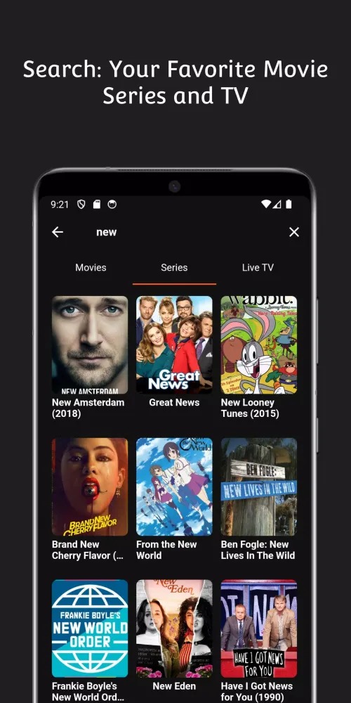 Tangkapan skrin Xtream IPTV