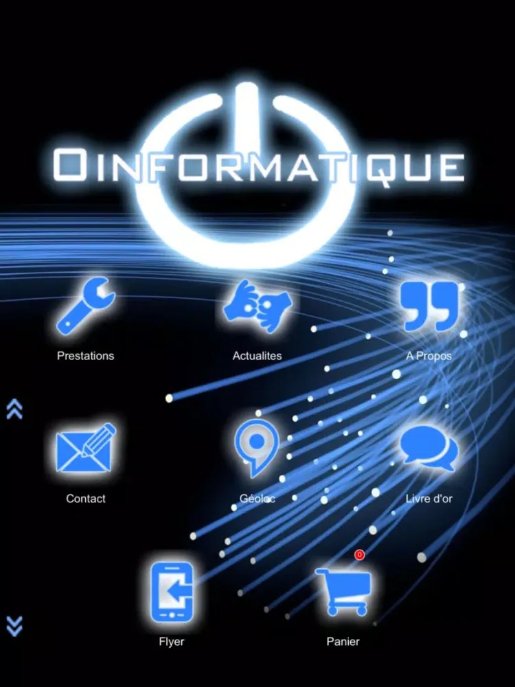 Capturas de tela do O Informatique iPad 