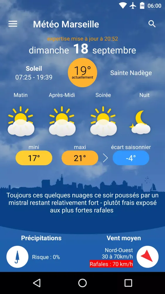 Скриншоты Météo Marseille
