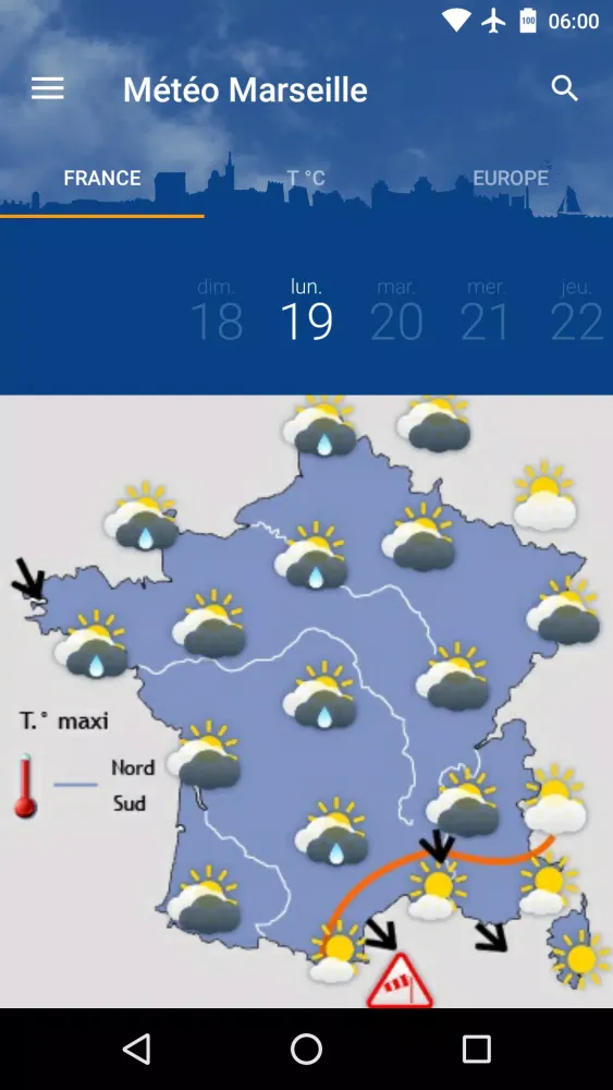 Скриншоты Météo Marseille