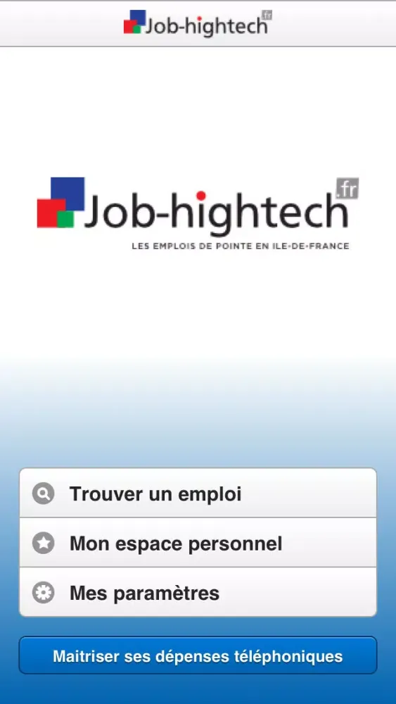 Zrzuty ekranu Job-hightech – Les emplois de pointe en Ile de France