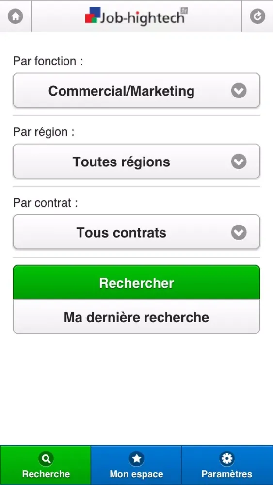 Zrzuty ekranu Job-hightech – Les emplois de pointe en Ile de France