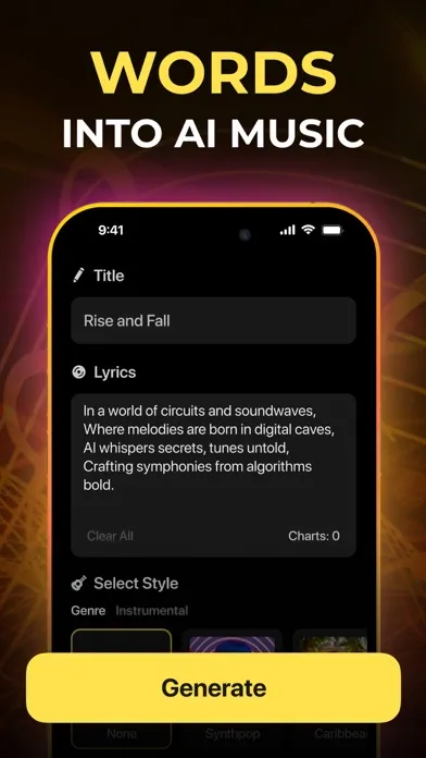Music AI - Song Generator App स्क्रीनशॉट