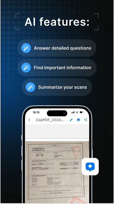 Zap Scan: Photo to PDF Scanner Screenshots