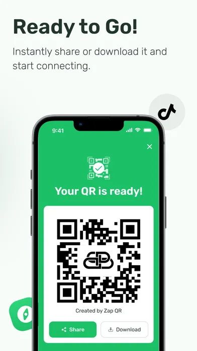 Capturas de tela do Zap QR Codes. Scan & create