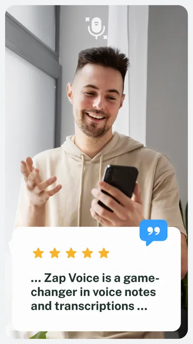 Zap Voice. Record & Transcribe Screenshots