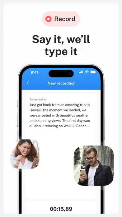 Zap Voice. Record & Transcribe Screenshots