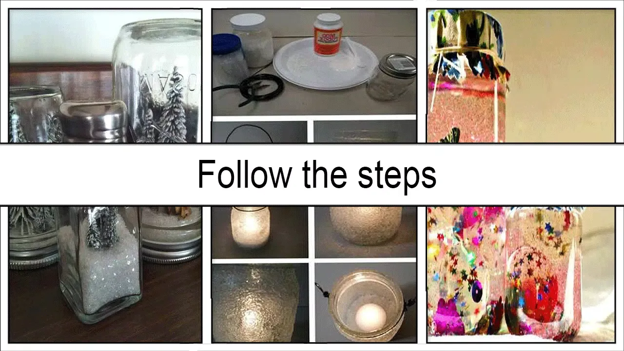 Easy DIY Glitter Snow Mason Jar Screenshots