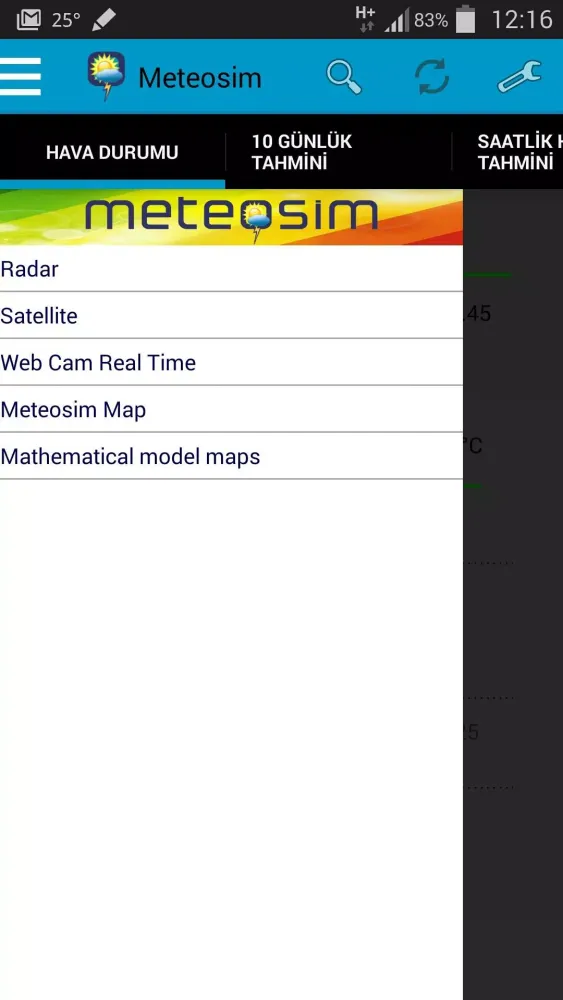 Meteosim weather स्क्रीनशॉट