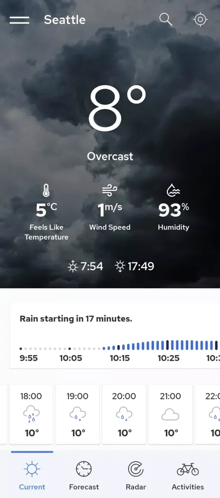 Capturas de pantalla de Weather