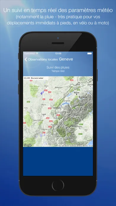 Tangkapan skrin Météo Genève