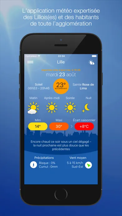 Zrzuty ekranu Météo Lille