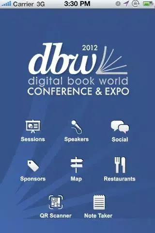 Screenshot di Digital Book World (DBW)