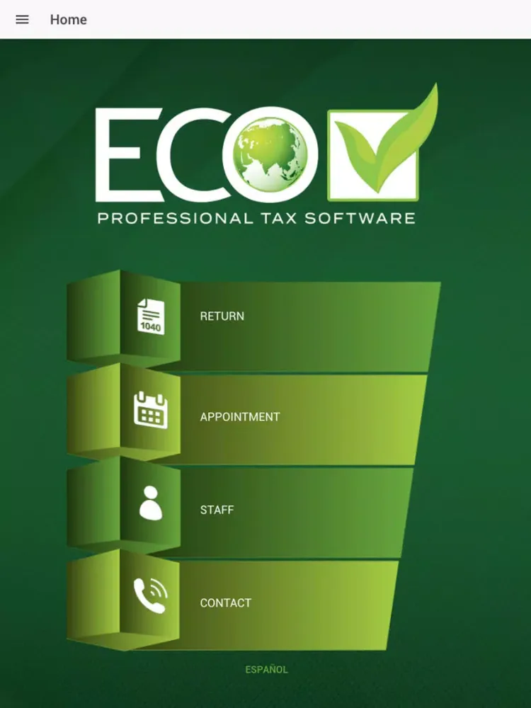 Tangkapan skrin ECOTAX SOLUTIONS iPad 