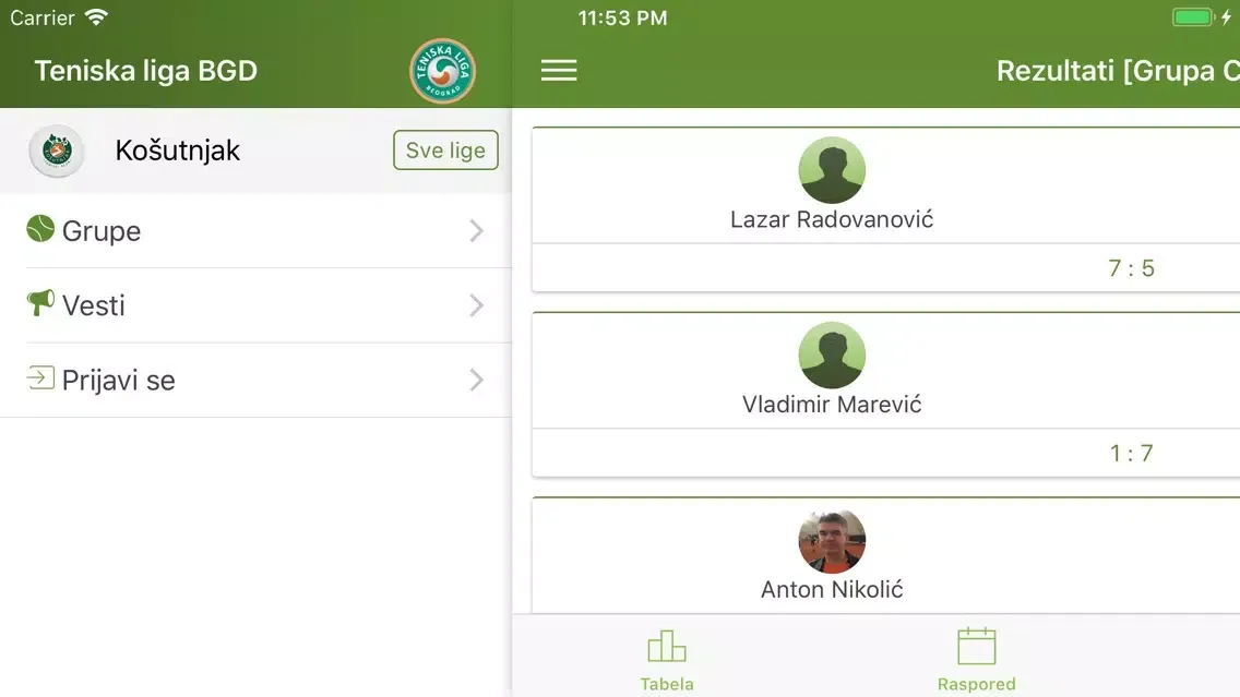 Teniske lige Srbije Screenshots