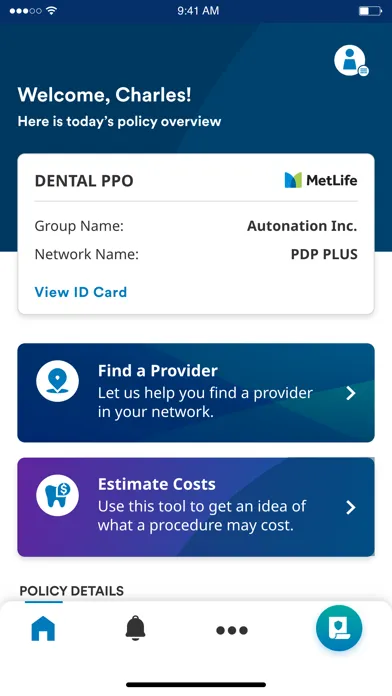 MetLife US App Ekran Görüntüleri