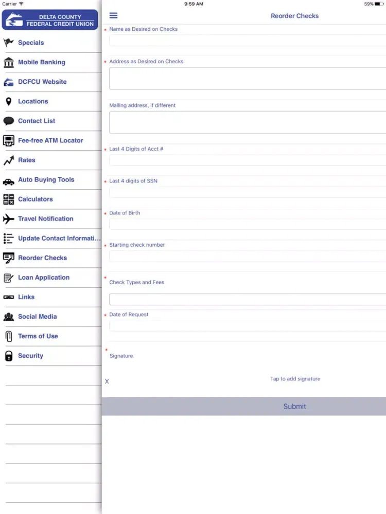 Delta County FCU iPad  স্ক্রিনশট