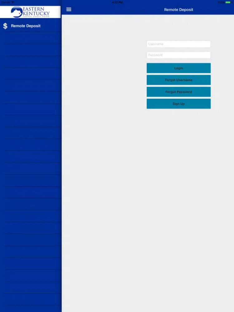 Eastern Kentucky Federal Credit Union iPad 应用截图