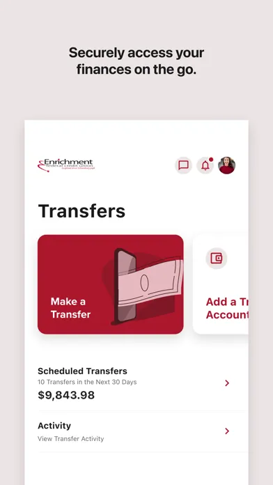 Ảnh chụp màn hình của Enrichment Federal CreditUnion