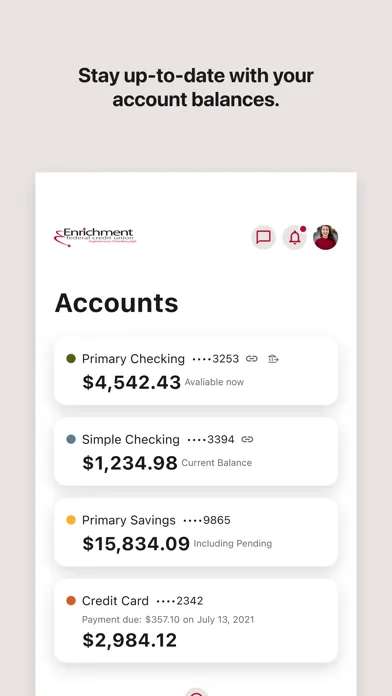 Ảnh chụp màn hình của Enrichment Federal CreditUnion