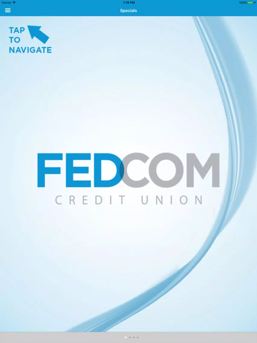 ภาพหน้าจอของ FEDCOM iPad 