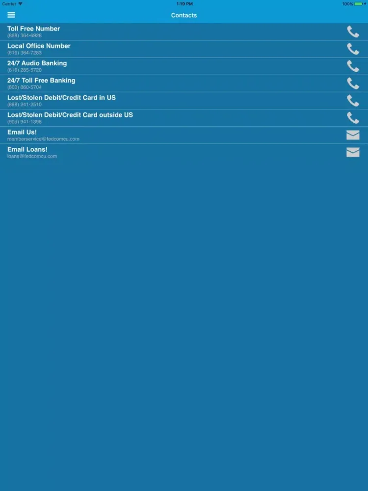 FEDCOM iPad  スクリーンショット