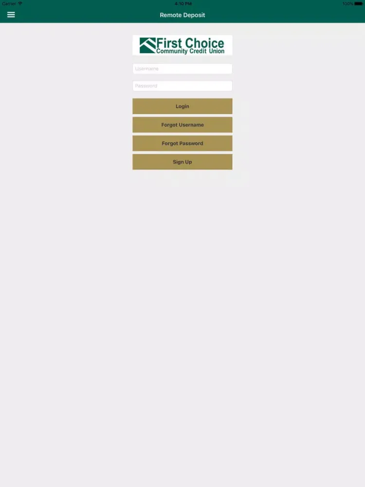 First Choice Community Credit Union iPad  স্ক্রিনশট
