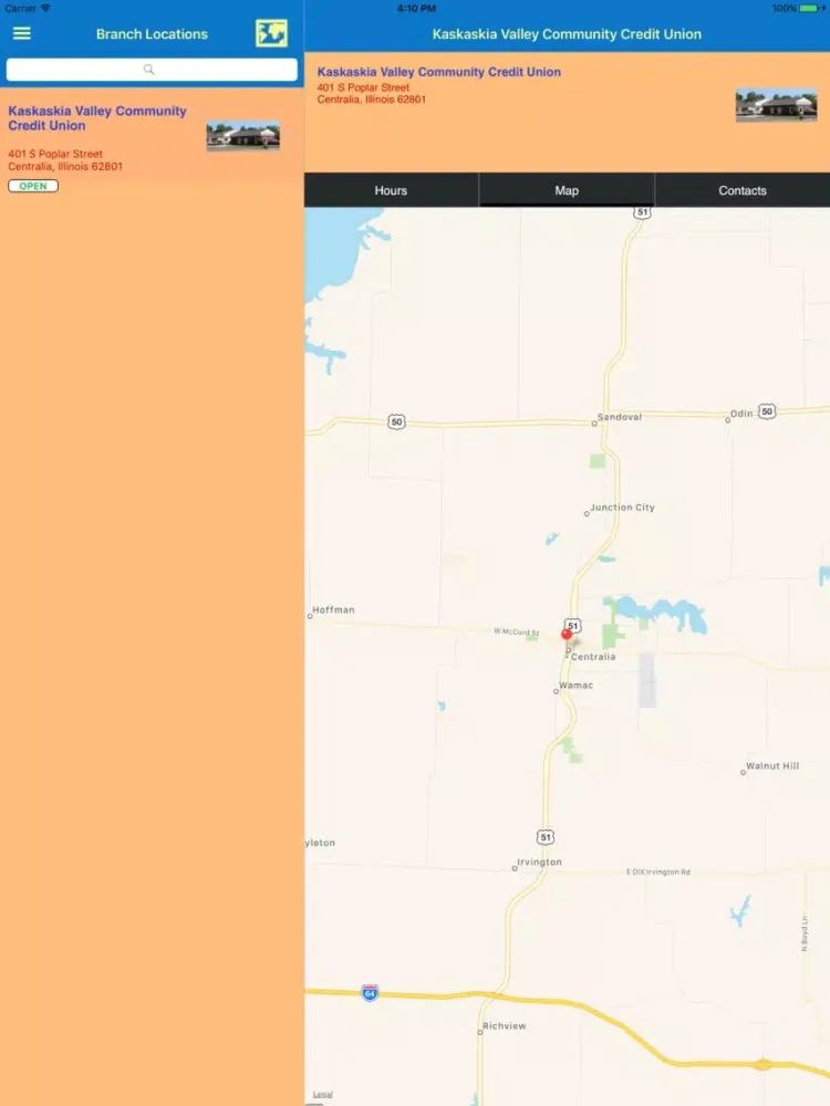 Capturas de pantalla de Kaskaskia Valley Community CU iPad 