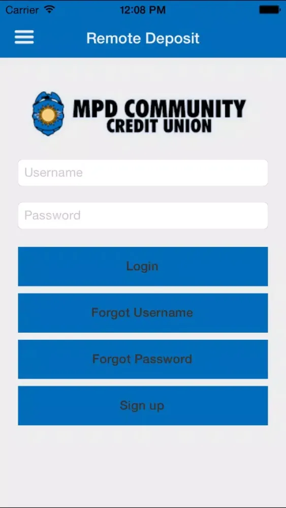 Zrzuty ekranu MPD Community Credit Union