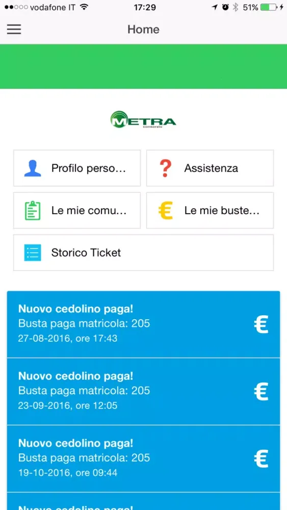 Captures d'écran de Consorzio Metra