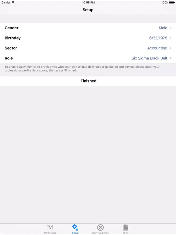 Capturas de pantalla de Daily Mentor iPad 