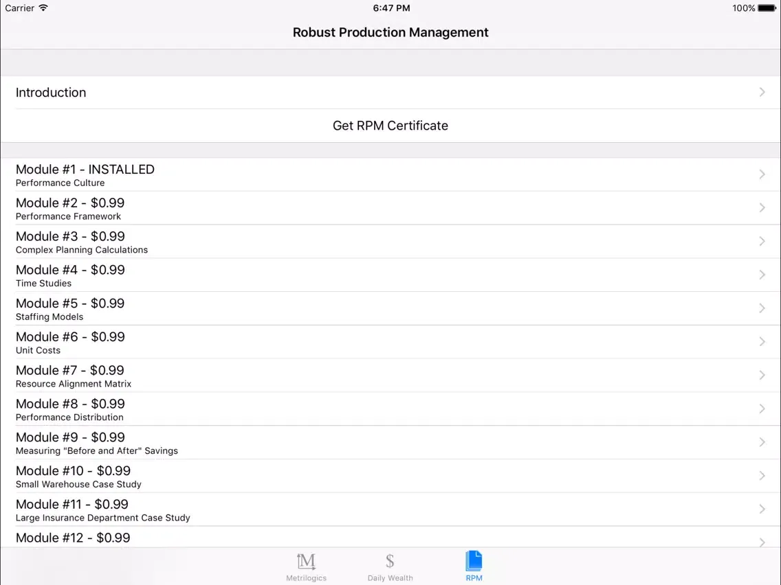 Zrzuty ekranu One Percenters iPad 