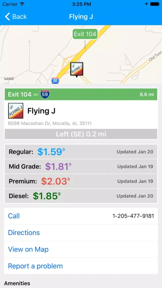 Скриншоты iExit Gas: Cheapest Gas Prices By Interstate Exit
