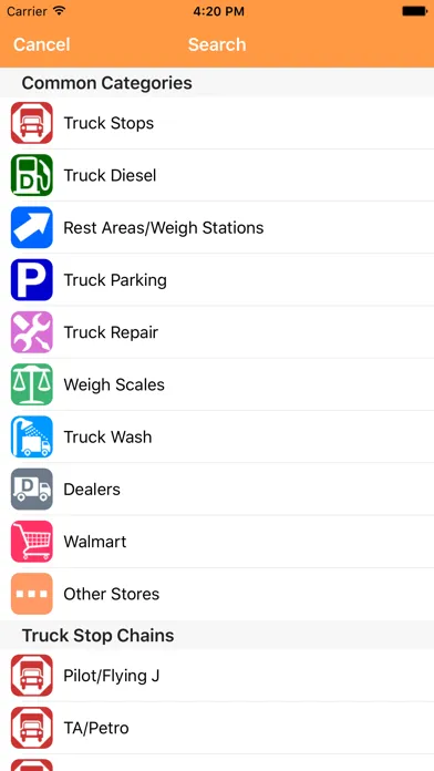 صور iExit Trucks: The Trucker's Highway Exit Guide