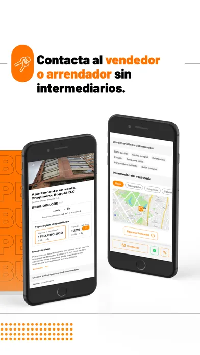 Tangkapan skrin Metrocuadrado. Más para ti.