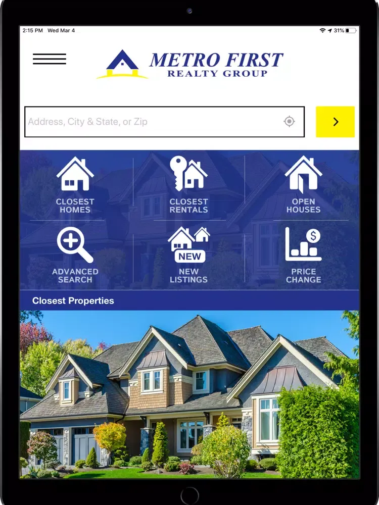 Capturas de tela do Metro First Realty Group iPad 