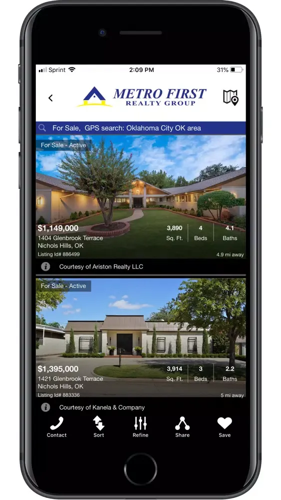 Capturas de tela do Metro First Realty Group