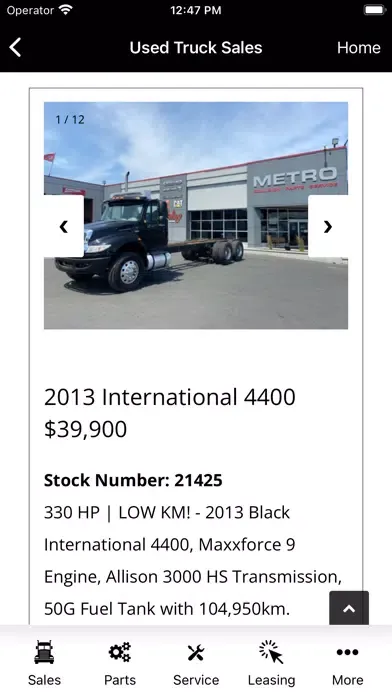 Metro Truck Group スクリーンショット