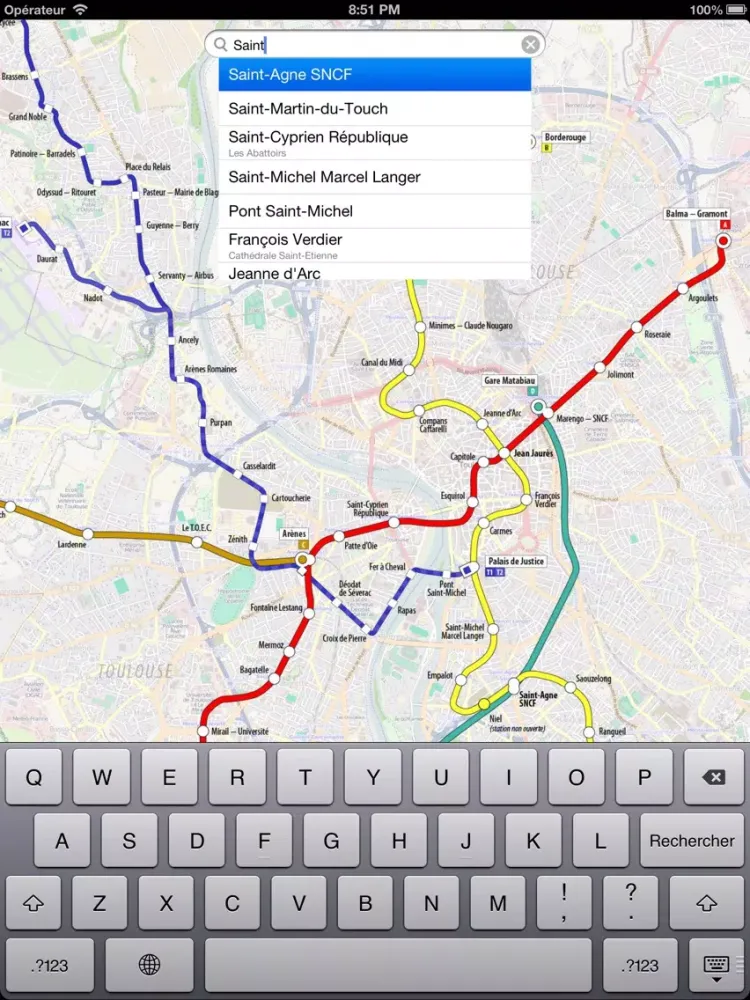 تصاویر MetroMap Toulouse iPad 