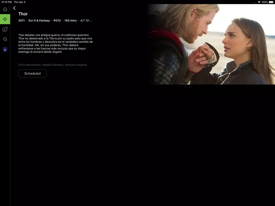 Zrzuty ekranu MetroNet Stream iPad 