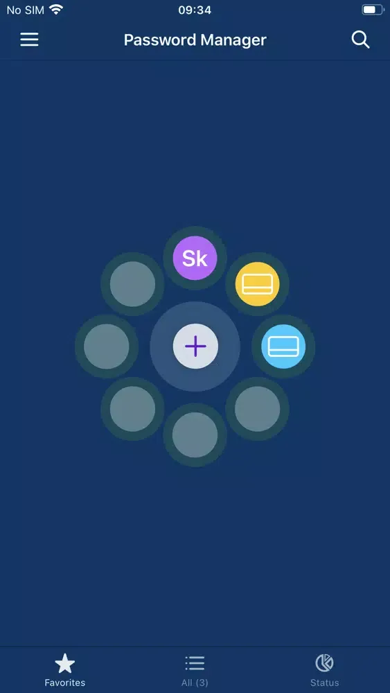 Tangkapan skrin MetroNet Password Manager