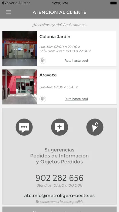 Capturas de tela do Metro Ligero Oeste – diMLO