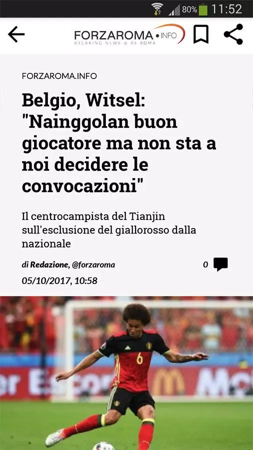 Screenshot di Forzaroma.info