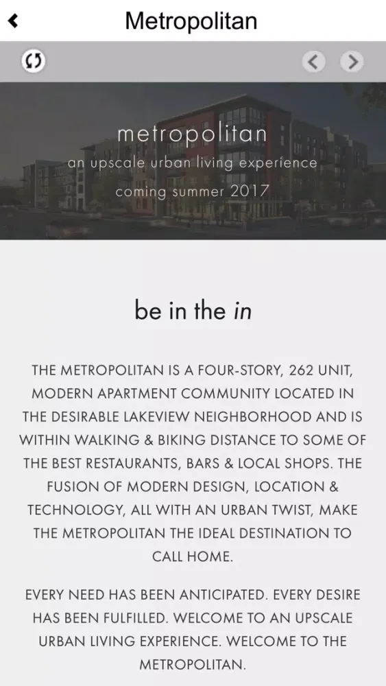 Ảnh chụp màn hình của Metropolitan BHM