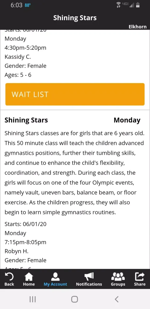 Metro Stars Gymnastics 스크린샷